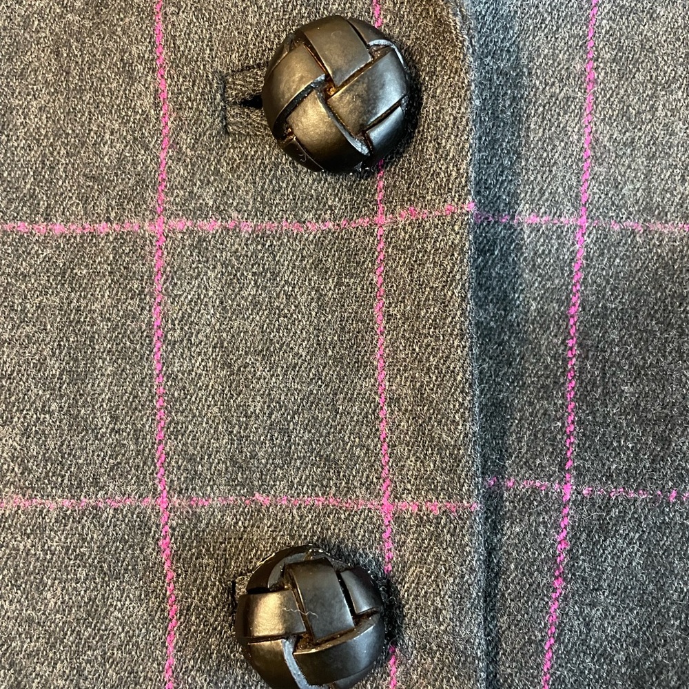 Grey with pink checked blazer - Picture 4 of 4